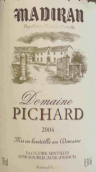 皮沙爾酒莊赤霞珠丹娜混釀紅葡萄酒(Domaine Pichard Cabernet Sauvignon-Tannat, Madiran, France)