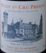 休梅因酒莊布霍（呂利一級園）紅葡萄酒(Domaine Eric de Suremain Preaux, Rully 1er Cru, France)