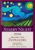 星夜亞歷山大谷仙粉黛干紅葡萄酒(Starry Night Winery Alexander Valley Zinfandel, Sonoma County, USA)