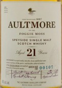 歐摩21年蘇格蘭單一麥芽威士忌(Aultmore Aged 21 Years Single Malt Scotch Whisky, Speyside, UK)