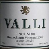 瓦利酒莊班諾克本園黑皮諾紅葡萄酒(Valli Wines Bannockburn Vineyard Pinot Noir, Bannockburn, New Zealand)
