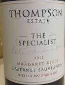 湯普森酒莊專家赤霞珠紅葡萄酒(Thompson Estate The Specialist Cabernet Sauvignon, Margaret River, Australia)