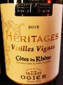 奧杰莊園傳統(tǒng)老藤紅葡萄酒(Ogier Heritages Vieilles Vignes, Cotes du Rhone, France)