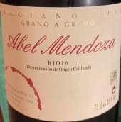 阿貝爾門多薩酒莊格拉諾格拉西亞諾紅葡萄酒(Bodega Abel Mendoza Grano a Grano Graciano, Rioja DOCa, Spain)