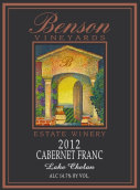 本森品麗珠干紅葡萄酒(Benson Estate Cabernet Franc, Washington, USA)