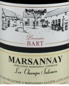 巴爾特酒莊香沙羅門園紅葡萄酒(Domaine Bart Les Champs Salomon, Marsannay, France)