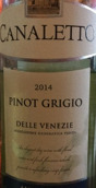 卡納萊托灰皮諾白葡萄酒(Canaletto Delle Venezie Pinot Grigio, Veneto, Italy)