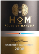 曼德拉酒莊皇家珍藏赤霞珠干紅葡萄酒(House of Mandela Royal Reserve Cabernet Sauvignon, Stellenbosch, South Africa)