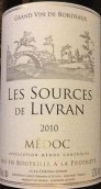 索斯利夫蘭紅葡萄酒(Les Sources de Livran, Medoc, France)