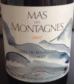 山地經(jīng)典胡斯朗村長干紅葡萄酒(Mas des Montagnes Classique Cotes du Roussillon Villages, Languedoc-Roussillon, France)