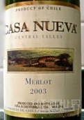 埃切維里亞新卡薩梅洛干紅葡萄酒(Echeverria Casa Nueva Merlot, Central Valley, Chile)