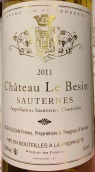 勒貝欣城堡紅葡萄酒(Chateau Le Besin, Sauternes, France)