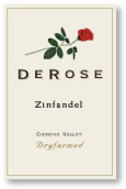 玫瑰老藤仙粉黛干紅葡萄酒(DeRose Vineyards Old Vine Zinfandel, Cienega Valley, USA)