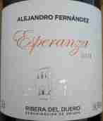 費南德茲酒莊埃斯佩蘭薩紅葡萄酒(Bodegas Alejandro Fernandez Esperanza, Ribera del Duero, Spain)