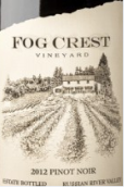 霧峰酒莊黑皮諾干紅葡萄酒(Fog Crest Vineyard Estate Pinot Noir, Russian River Valley, USA)