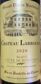 拿布洛斯酒莊紅葡萄酒(Chateau Labrousse, Blaye Cotes de Bordeaux, France)