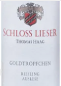 利塞爾-托馬斯堡比斯波特黃金水滴雷司令精選甜白葡萄酒(Schloss Lieser Thomas Haag Piesporter Goldtropfchen Riesling Auslese, Mosel, Germany)