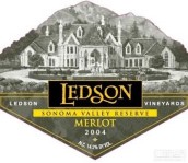 Ledson Winery & Vineyards Sonoma Valley Reserve Merlot, Sonoma County, USA