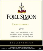 西蒙堡霞多麗干白葡萄酒(Fort Simon Chardonnay, Stellenbosch, South Africa)