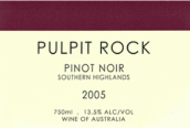 布道石酒莊黑皮諾紅葡萄酒(Pulpit Rock Estate Pinot Noir, Southern Highlands, Australia)