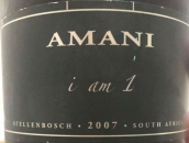 阿曼尼酒莊我是1紅葡萄酒(Amani I am 1, Stellenbosch, South Africa)