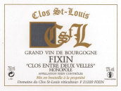 圣路易菲克桑單一園紅葡萄酒(Clos St Louis Fixin Clos Entre Deux Velles Monopole, Cote de Nuits, France)