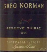 格雷格諾曼珍藏西拉干紅葡萄酒(Greg Norman Estates Reserve Shiraz, Limestone Coast, Australia)