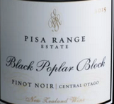 比薩谷酒莊黑楊區(qū)黑皮諾紅葡萄酒(Pisa Range Estate Black Poplar Block Pinot Noir, Central Otago, New Zealand)