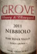 戈洛夫酒莊內(nèi)比奧羅干紅葡萄酒(Grove Winery & Vineyards Nebbiolo, North Carolina, USA)