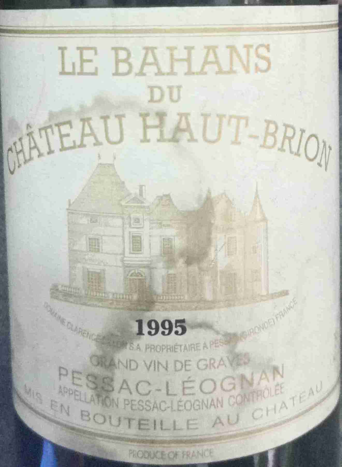 Chateau Bahans Haut-Brion, Pessac-Leognan, France-侯伯王庄园葡萄酒