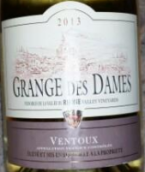 蒙特文圖酒莊美女農(nóng)場白葡萄酒(Les Vignerons du Mont-Ventoux Grange des Dames Blanc, Rhone, France)