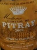 德皮特雷酒莊夫人紅葡萄酒(Chateau de Pitray Madame, Cotes de Castillon, France)