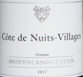 霍夫曼-賈伊酒莊（夜丘村）紅葡萄酒(Domaine Hoffmann-Jayer Cote de Nuits-Villages, Cote de Nuits, France)