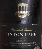 林頓公園珍藏梅洛紅葡萄酒(Linton Park Reserve Merlot, Paarl, South Africa)