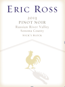 埃里克·羅斯酒莊尼克街系列黑皮諾干紅葡萄酒(Eric Ross Winery Nick's Block Pinot Noir, Russian River Valley, USA)