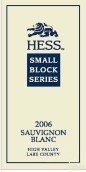 赫斯小区精选长相思干白葡萄酒(Hess Small Block Series Sauvignon Blanc, High Valley, USA)