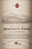 香農(nóng)山高山仙粉黛紅葡萄酒(Shannon ridge High Elevation Zinfandel, Lake County, USA)