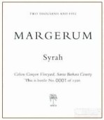 瑪歌如寇爾森峽谷園西拉干紅葡萄酒(Margerum Colson Canyon Vineyard Syrah, Santa Barbara County, USA)