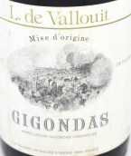 L德瓦洛伊吉恭达斯红葡萄酒(L De Vallouit Gigondas, Gigondas, France)