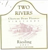 雙河雷司令干白葡萄酒(Two Rivers Winery Riesling, Colorado, USA)