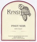 堪西黑皮諾干紅葡萄酒(Kynsi Pinot Noir, Edna Valley, USA)