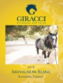 吉拉克奇酒莊長相思干白葡萄酒(Giracci Vineyards and Farms Sauvignon Blanc, Sonoma Coast, USA)