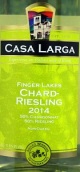 拉爾加霞多麗-雷司令半干型白葡萄酒(Casa Larga Chard-Riesling, Finger Lakes, USA)