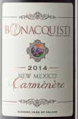 伯納奎第佳美娜干紅葡萄酒(Bonacquisti Wine Company Carmenere, New Mexico, USA)