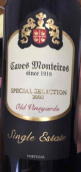 凱夫斯蒙特羅斯單一園特別精選干紅葡萄酒(Caves Monteiros Single Estate Special Selection, Do Tejo, Portugal)