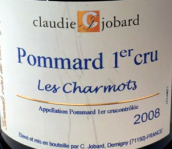 克洛迪約巴德酒莊夏赫默（玻瑪一級園）紅葡萄酒(Claudie?Jobard  Les Charmots, Pommard 1er Cru, France)