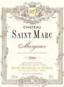 圣馬克城堡紅葡萄酒(Chateau Saint-Marc, Margaux, France)