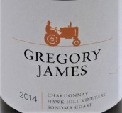 格里高利詹姆斯鷹丘園霞多麗干白葡萄酒(Gregory James Hawk Hill Vineyard Chardonnay, Sonama Coast, USA)