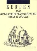 凱爾彭酒莊布萊登霍夫晨園雷司令遲摘葡萄酒(Kerpen Bernkasteler Bratenhofchen Riesling Spatlese, Mosel, Germany)