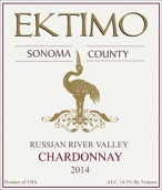 艾鷺酒莊霞多麗干白葡萄酒(Ektimo Vineyards Chardonnay, Russian River Valley, USA)